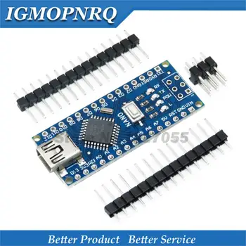 

USB CH340 Nano V3.0 Gold-plated ATmega328P Controller Board Compatible For Nano CH340 USB Driver Nano 3.0 ATmega328P