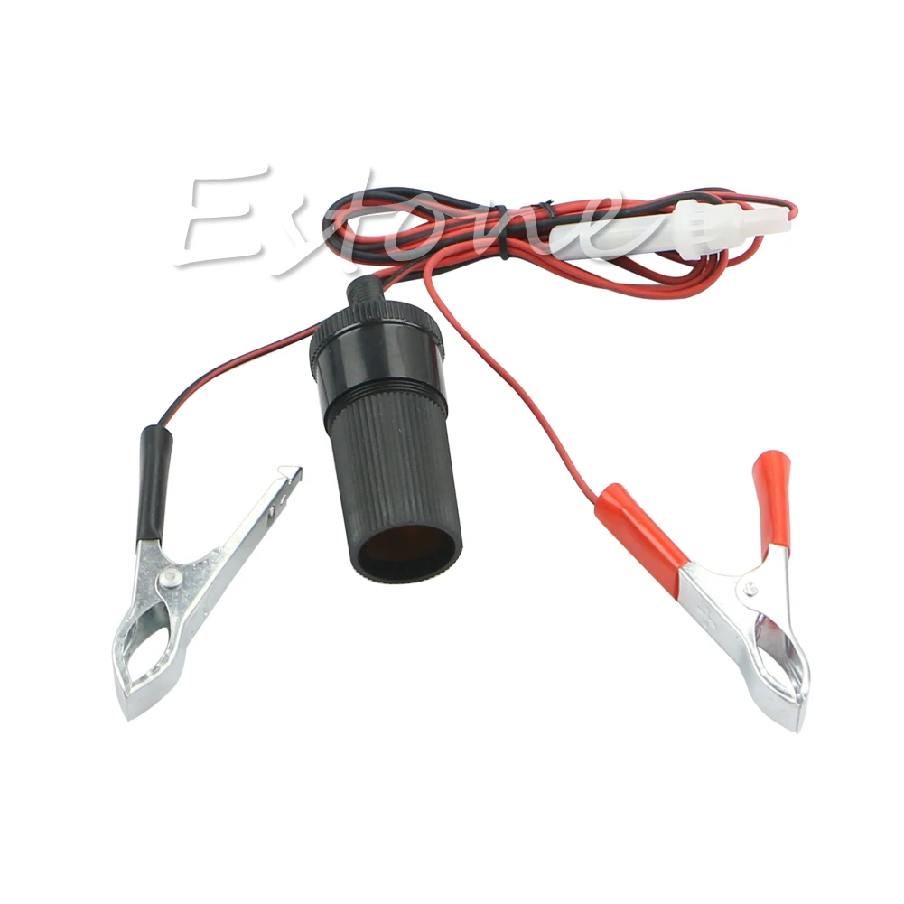 

12V Car Battery Terminal Clip-on Cigarette Lighter Power Socket Adapter Adaptor