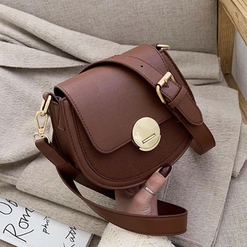 

PU Leather Crossbody Bags For Women 2020 Fashion Small Solid Colors Shoulder Bag Female Handbags And Purses Sac A Main Femme