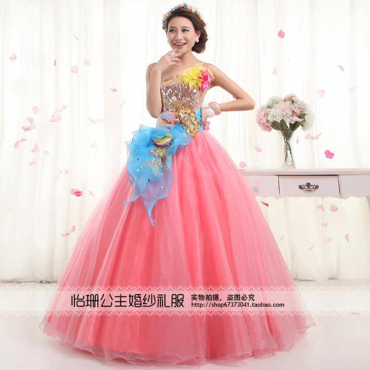 Одно плечо бальное платье без бретелек Quinceanera платье с плиссировкой, сладкий 16 платье для балла маскарада дешевые для дебютантки на выпускной платье