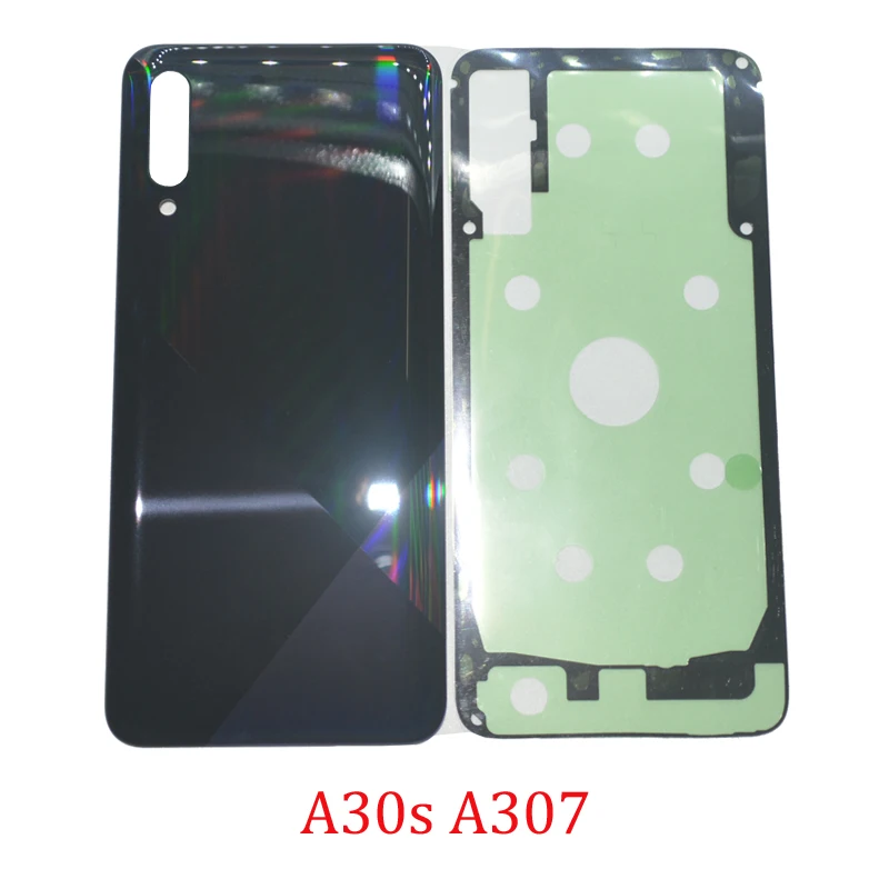 

New Phone Back Cover Panel For Samsung Galaxy A30S A307 A307F A307G A307FN Original Housing Rear Battery Door Case With Adhesive