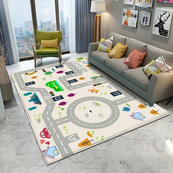 

Top Brand Baby Mat Children Flannel Carpet Non-slip Children's Bedroom Room Mat Carpet Learning Alphanumeric Carpet Living Game