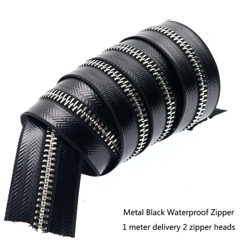 MetalBlack Meetee 4/от 9 месяцев до 5# разъемная застежка-молния смолы металла Водонепроницаемый и застежкой-молнией; с вертикальной загрузкой катушки ветрозащитный Zip "сделай сам" Чемодан Костюмы швейный Декор Аксессуары ZA060 - Цвет: MetalBlack