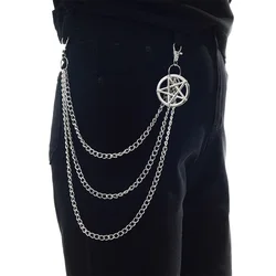 Unisex Punk Gothic Chain Belt (Silver color)