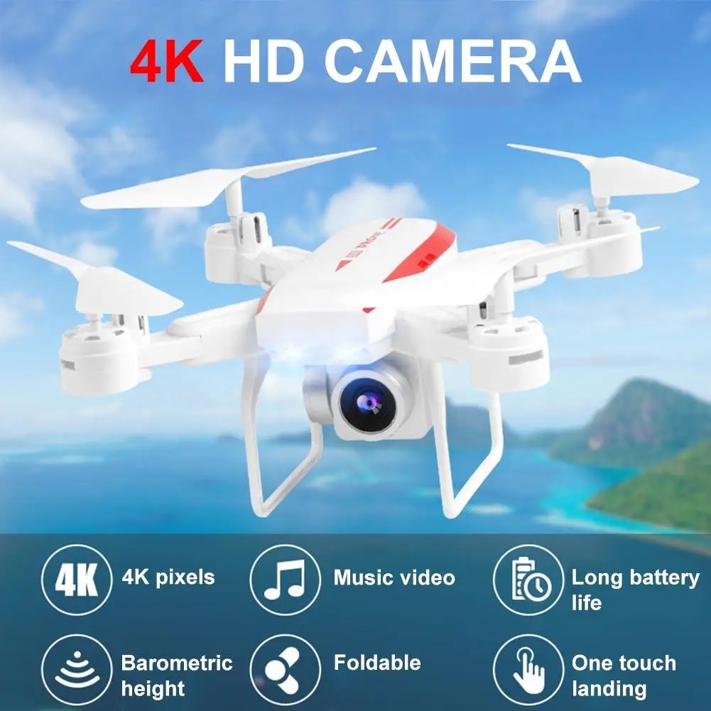 Новинка 4 K/1080 P Высокое разрешение аэрофотосъемка Дрон с камерой реальное видео самолет полет давление воздуха Hover# Y2
