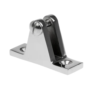 

Magicdeal Heavy Duty Marine Grade Cast 316 Stainless Steel Boat Cover/Canopy Fitting 90 Degree Straight Deck Hinge Silver