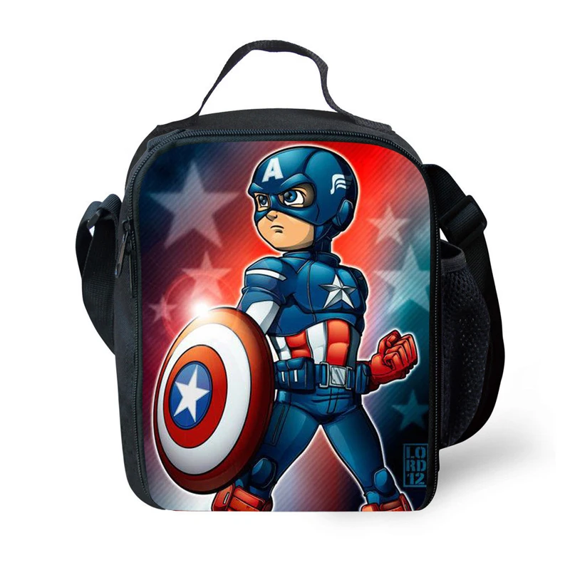 

Детская сумка для обеда MARVEL, аниме мультфильм, модная изоляционная сумка для еды, Портативная сумка для мальчиков и девочек, детский подарок, различные варианты вариантов