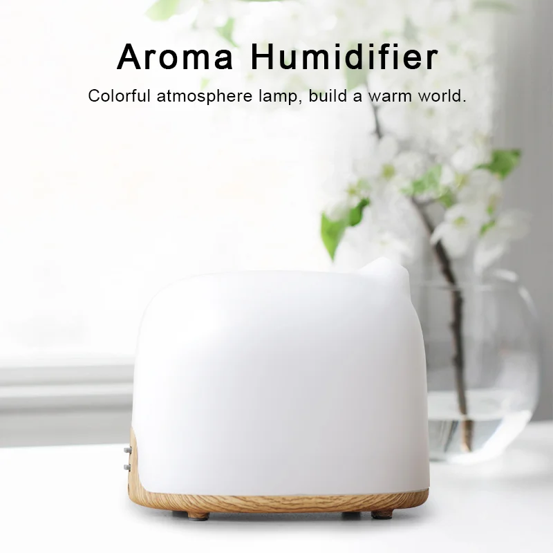 

1pc 300ml Electric Humidifier Aroma Essential oil Diffuser Ultrasonic Air Humidifier USB Mist Maker For Home Office Humidifier