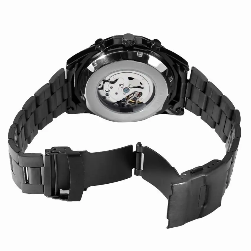

Forsining Brand Genuine Product Night Light Waterproof Hollow out Analog Watch MEN'S Watch Automatic MEN'S Watch Machinery