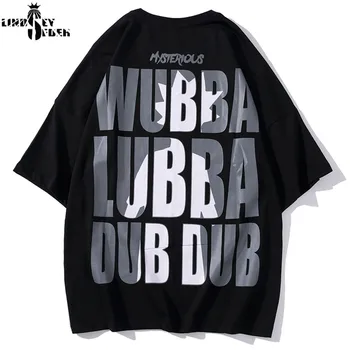 

Men Women Harajuku Hiphop Men's T-Shirt Big Letters Street Casual T-Shirt Cotton Summer Short Sleeve Fashion Loose T-Shirt