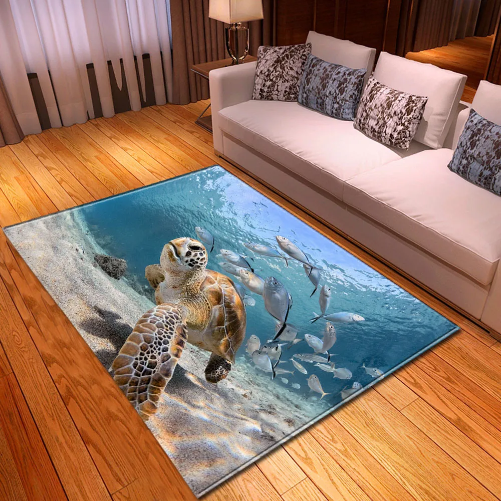 3D коврики для детской комнаты морские черепахи коврик гостиной игр спальни