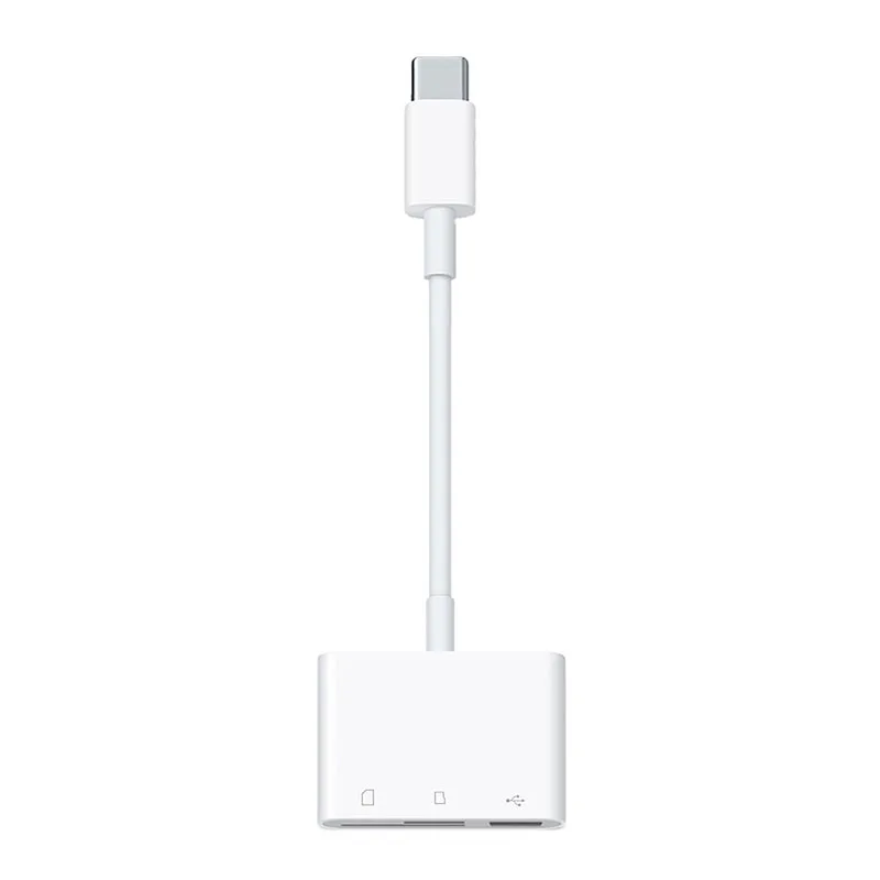 10 шт./лот 3 в 1 адаптер TF SD устройство для чтения карт памяти OTG Устройство iPad Pro Huawei