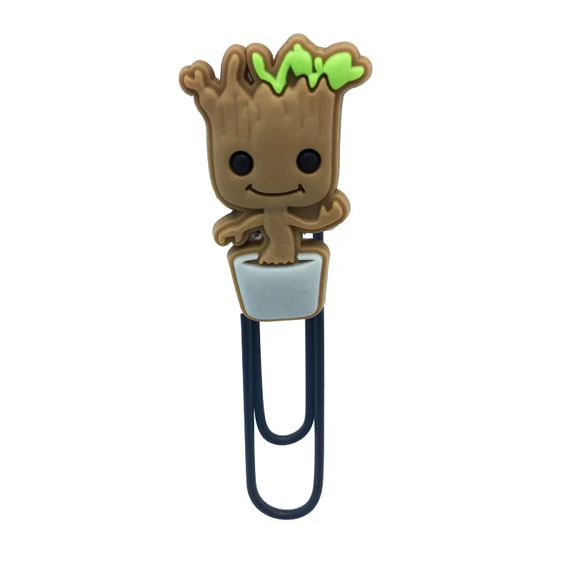 4050-06 25pcs 25 шт. Супергерои Bookmarks для книг groot, ракета из енота бумажные зажимы для студентов книга для учителя метки держатель страницы детский подарок - Цвет: 4050-06 25pcs