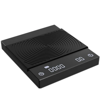 

USB Charging Precision Coffee Electronic Scale Backlit LCD Display 2kg/0.1g
