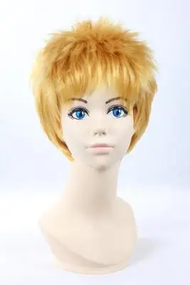 wig Аниме Наруто Узумаки Наруто Косплей костюмы Свадебный костюм кимоно Мужская одежда для ролевых игр костюмы на заказ - Цвет: wig