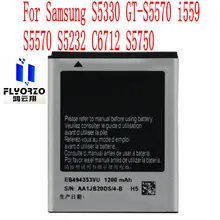 

Brand new high quality 1200mAh EB494353VU Battery For Samsung S5330 GT-S5570 i559 S5570 S5232 C6712 S5750 Mobile Phone