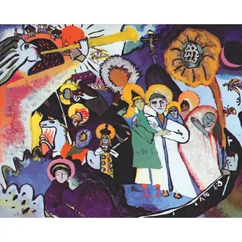 

Gatyztory 60x75cm Frame DIY Painting By Numbers Handpainted Abstract Figure Oil Painting Canvas Colouring Artwork