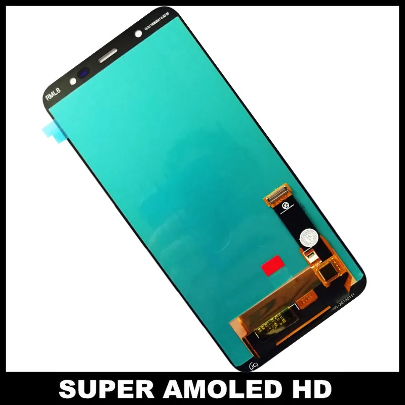 Полный дигитайзер ЖК Замена для samsung Galaxy J8 J800 SM-J800FN телефон ЖК s протестированный дисплей сенсорный экран в сборе