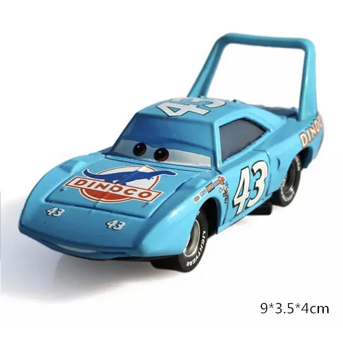 The King 7 шт./компл. disney Pixar Cars 3 Lightning McQueen Jackson Storm Cruz Mater Mack Uncle Truck 1:55 автомобиль из литого металла модель игрушка для мальчиков - Цвет: The King