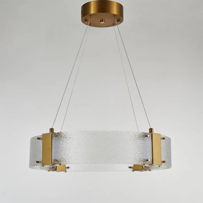 Nordic Modern Creative Stainless Steel Glass Chandelier Dining Room Bedroom Villa Hotel Hall Chandelier