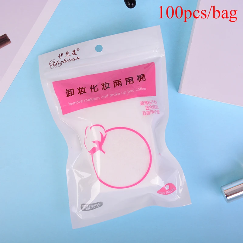 100Pcs/lot Cosmetic Cotton Pads Make Up Wipe Pads Nail Art Cleaning Pads Soft Daily Supplies Facial Cotton Makeup Remover Tool