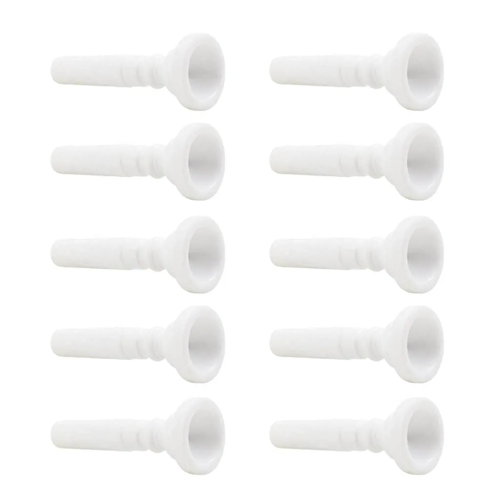 10 Pcs Trumpet Mouthpiece Replacement Musical Instruments Accessories, White
