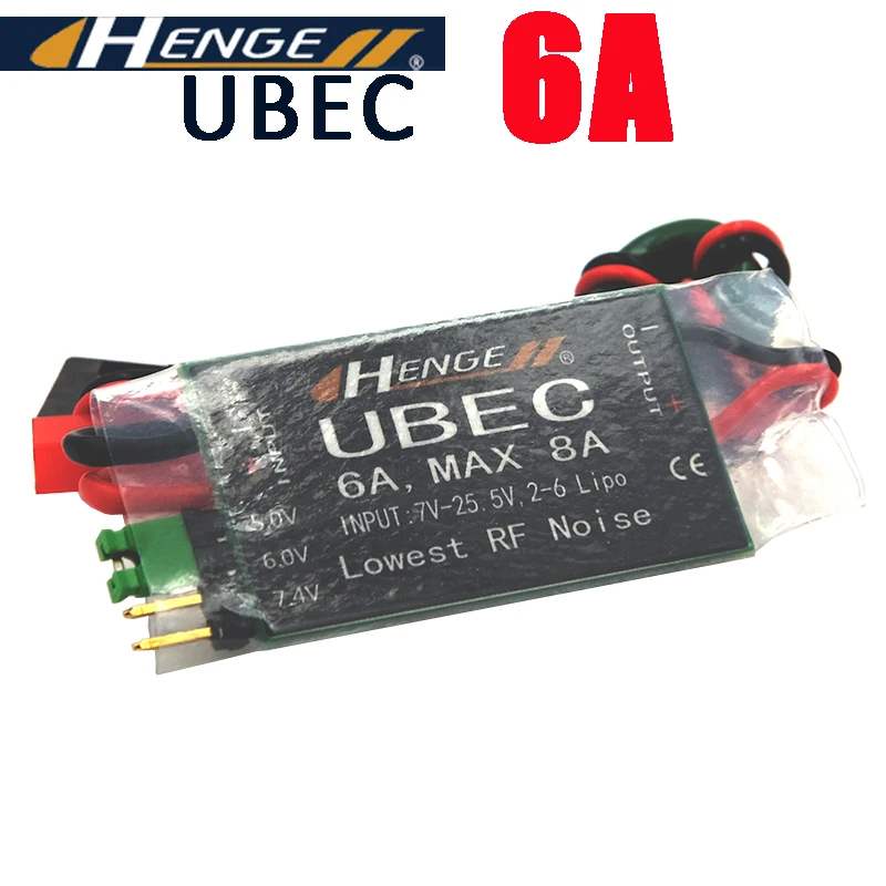 Henge Ubec 6V 6A 2-6S Lipo Nimh Battery Switch Mode Bec