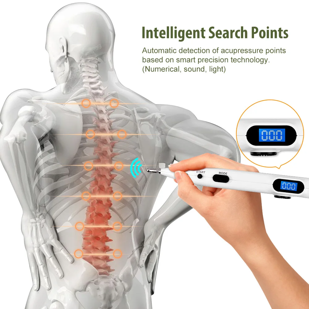Electronic Acupuncture Pen Pain Relief Therapy Safe Acupuntura Meridian Energy Heal Massage Body Head Leg Massageadores | Красота и