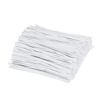 

4000Pcs Plastic White Color Twist Ties/Cable Tie/Nose Wire for Sewing Crafts DIY Mask Organizer Cable Wire