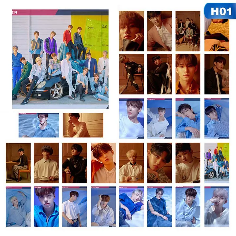 

30Pcs/set SEVENTEEN IKON Photo Pictures Cards Boy LOMO Cards Self Made LOMO Pictures Photocard Fan Supplies