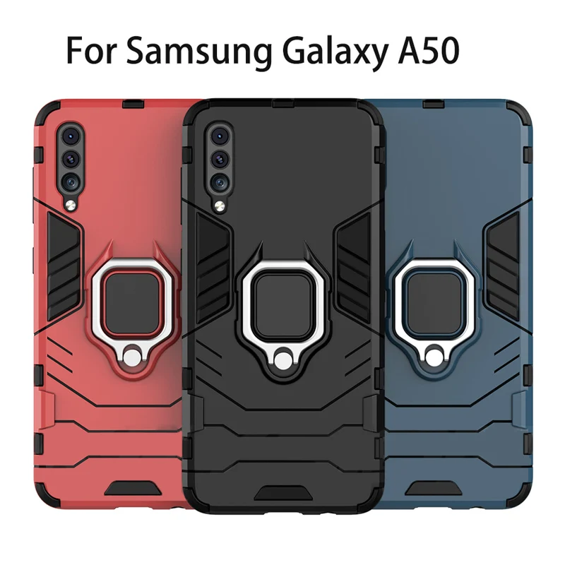 For Samsung Galaxy A50 A70 A60 A50S A40 A30 A20S A10S A10 Case Armor Protective Ring Holder Case For Samsung M30S Note 10 Plus 9