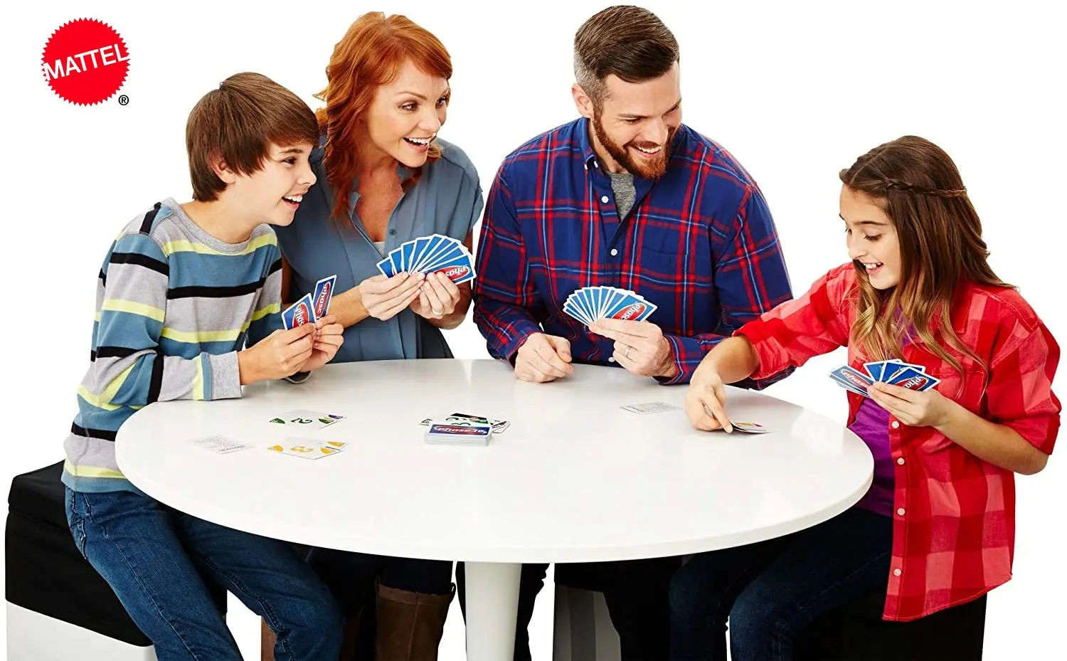 Mattel Games Подлинная UNO карточная игра Phase10 семейная Веселая Женская игральная карта