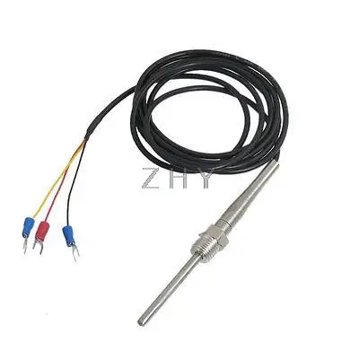 

PT100 1/4" Thread Dia 50mm x 5mm Thermocouple Probe 2M Cable