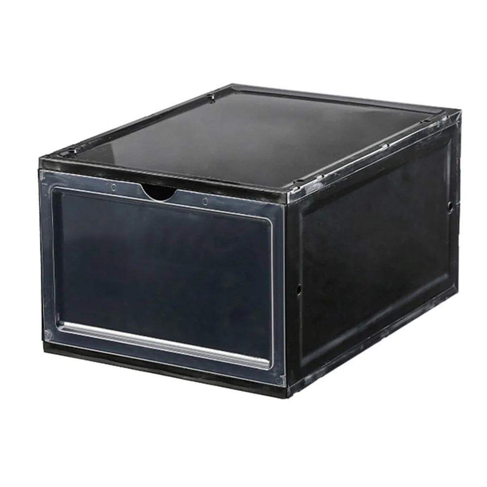 Goedkoop Boot Schoen Plastic Opbergdoos Transparante Doos Stapelbaar Case Lade Organizer Thuis FPing