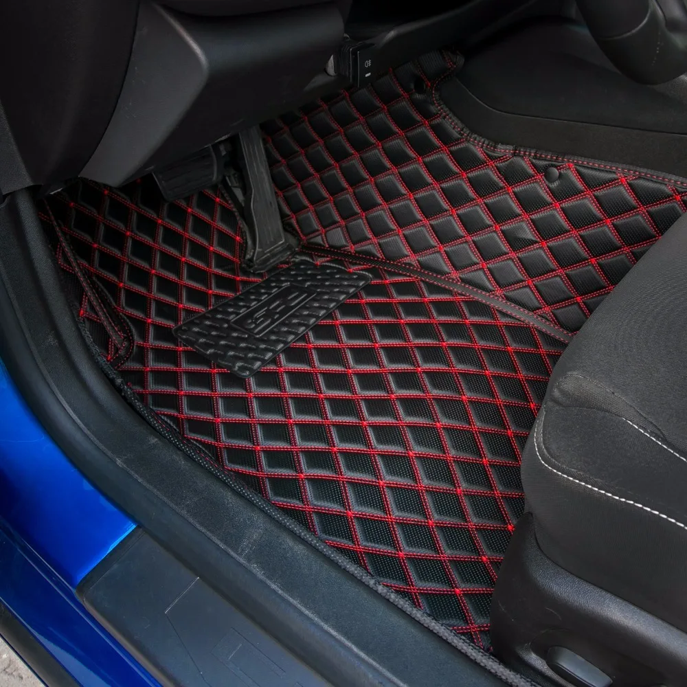 Leather Car Floor Mats Carpets Foot Mat Pads for Chevrolet Camaro Up Car Interior Decoration Car Accessories Styling