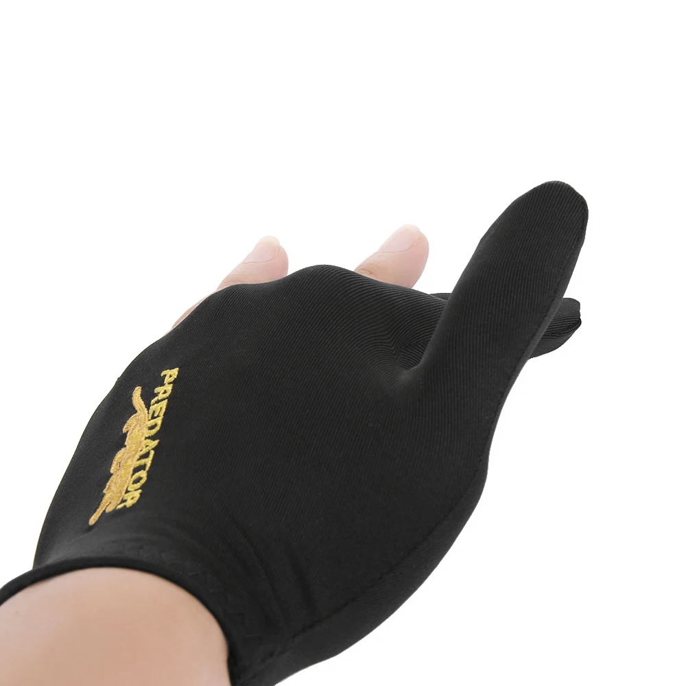1 PC Black Spandex Snooker Billiard Cue Glove Left Hand Three Finger Table Snooker Glove Indoor Game Accessries
