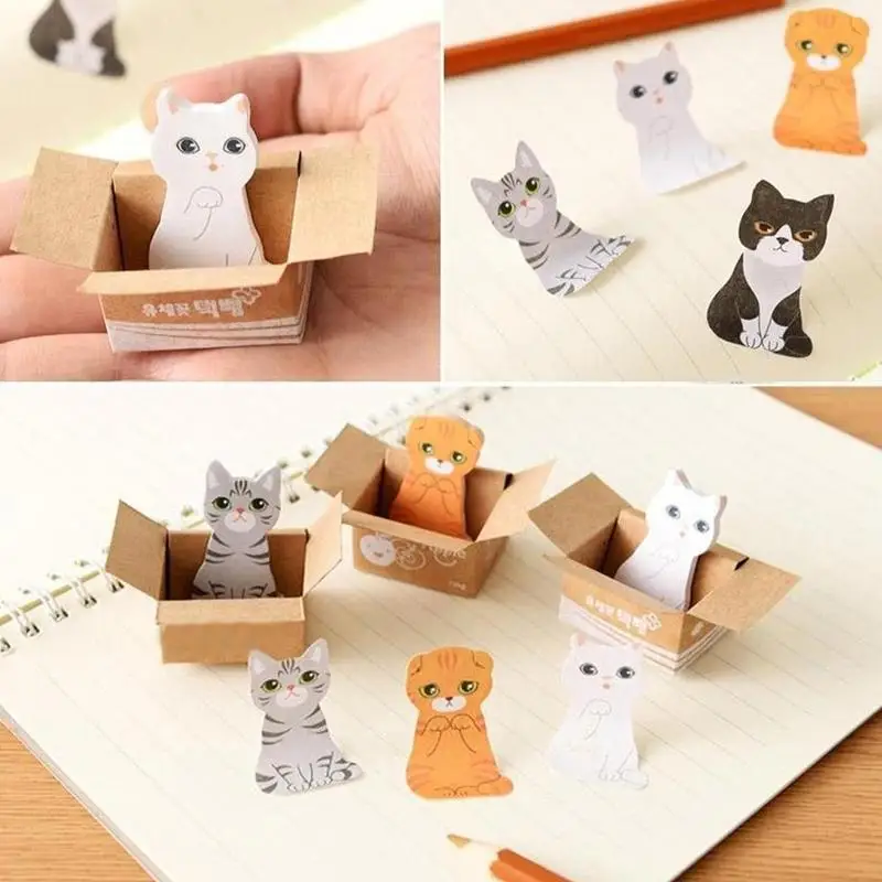 5 Стиль 3DKawaii кошка собака коробка наклейки Post Блокнот мультфильм заметки канцелярские принадлежности для школьных липкий в Корейском стиле канцелярские принадлежности блокнот ручной работы K3T6