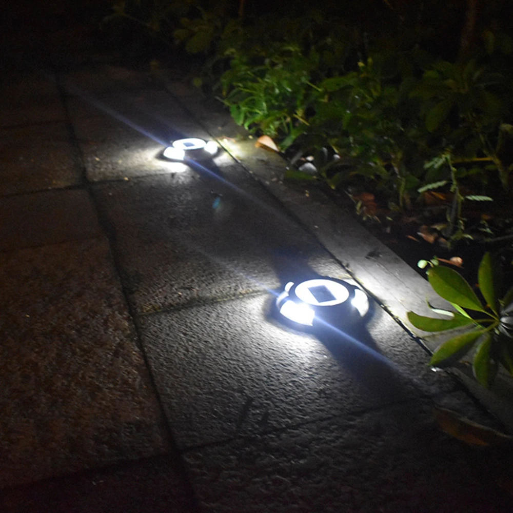 Solar Outdoor Light LED Garden Light Ground Light Aluminum 4-LED Road Path Lighting IP65 Waterproof (4)