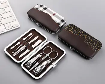 

Stainless Steel Nail Manicure Sets Nail Tool Set 7 pcs Set Manicure Nail Scissors Tool Manicure Kit for Personal Hygiene