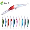 HENGJIA – appât artificiel pour la pêche au Laser, leurre pour attraper des poissons, pour les ménés, yeux 3D, 12 couleurs, 23CM, 17.5G ► Photo 1/6