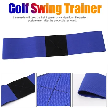 

Posture Motion Correction Golf Swing Trainer Outdoor Sports Home PVC Practice Arm Band Guide Training Aid Elastic For Beginner
