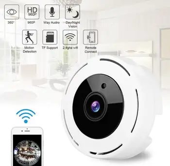 

360 Degree Panoramic Wireless Wifi IP Fisheye Camera Two Way Audio 960P HD AY