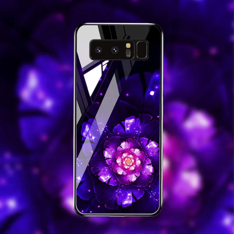 Чехол из закаленного стекла для samsung Galaxy Note 8 10 чехол s Star Space samsung S10 S8 S9 Plus S10e Lite J2 Core Prime Чехлы бампер - Цвет: M030