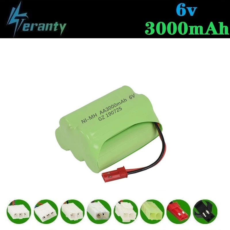 (JST Plug ) 6 в 3000 мАч NiMH аккумулятор для радиоуправляемых игрушек автомобилей танков