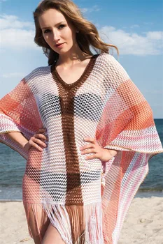 

High quality Beach Cover Up Swimsuit Cover Up Crochet Beachwear Bathing Push up Beach Dress
