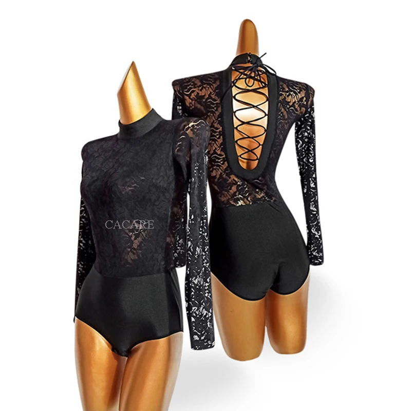 Lace Dance Tops Bodysuit for Latin Ballroom Competition Dresses Waltz Modern Dresses Samba Flamenco Wear Costume 1178 Body Girl Dance Costume
