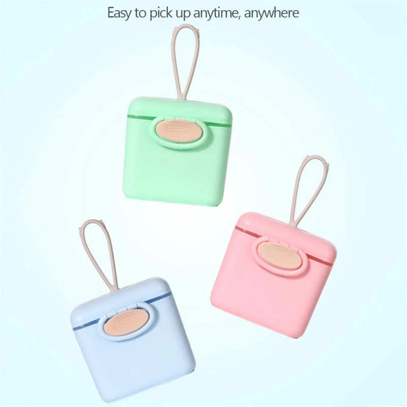 

Single Layer Baby Food Storage Box Newborn Simple Portable Baby Cereal Milk Powder Box With Spoon Dispenser Container