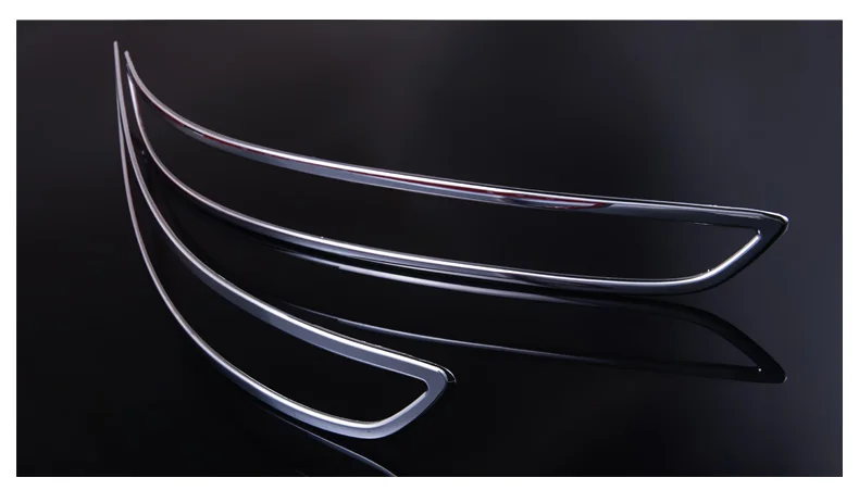 Хромированная задняя противотуманная фара для Audi Q3 2012 2013, крышка противотуманной фары, декоративная накладка ABS, аксессуары для стайлинга автомобилей