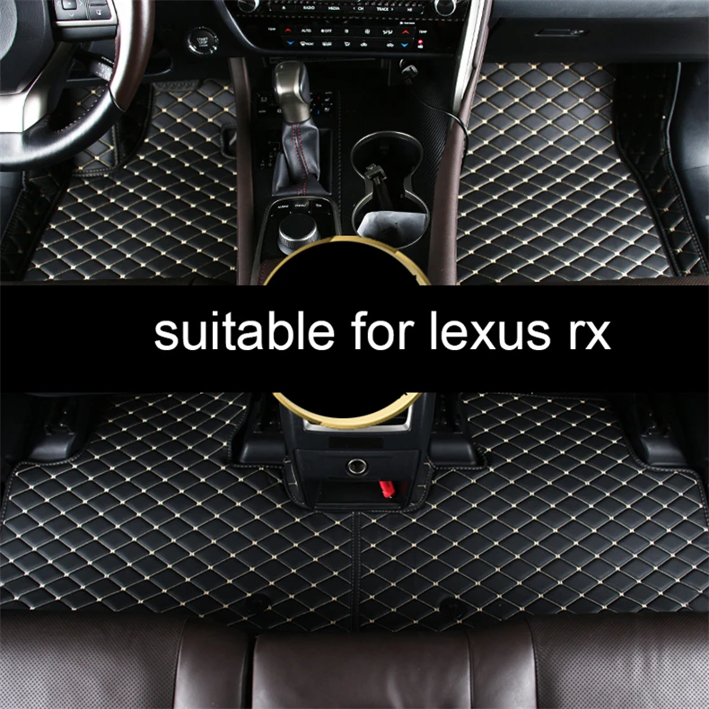 Волокна кожаные автомобильные коврики для lexus rx rx330 rx400h rx350 rx200t rx300 rx450h 2003- rx430 ковров