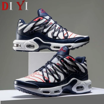 

Men Running Shoes Lace Up Man Sneakers Air Cushion Mens Shoes Sports Shoe Light Weight Low Sport Shoes for Man Mesh Footwear A05
